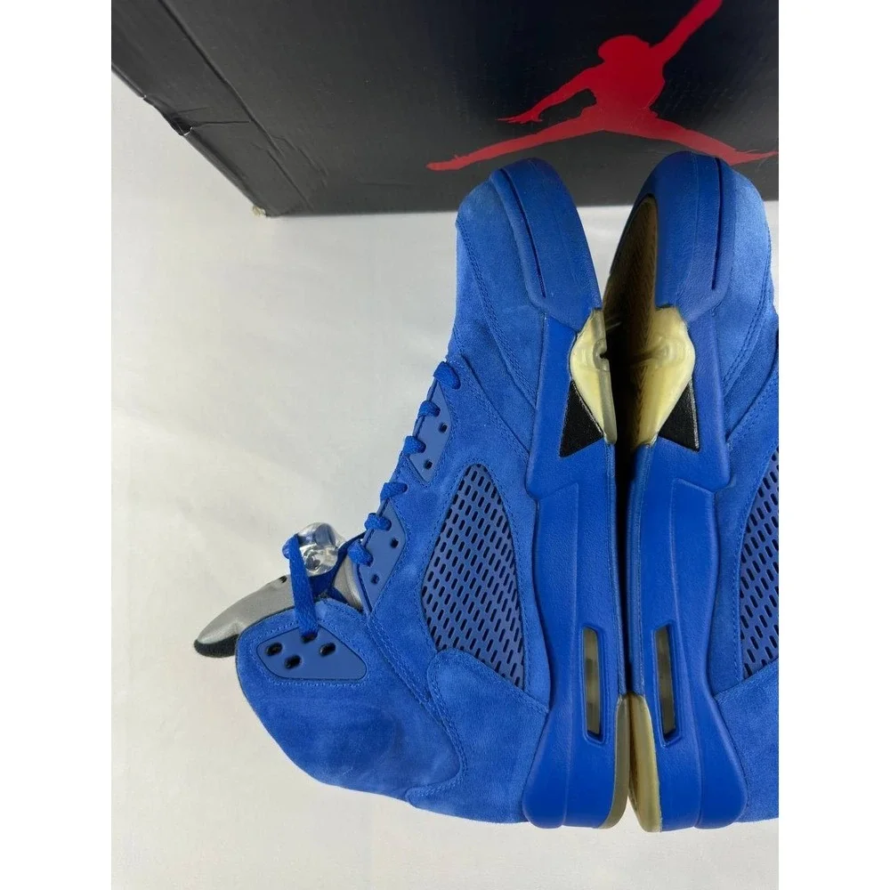 Nike Air Jordan 5 Retro 'Blue Suede' 2017 136027-401 Men's Size 12